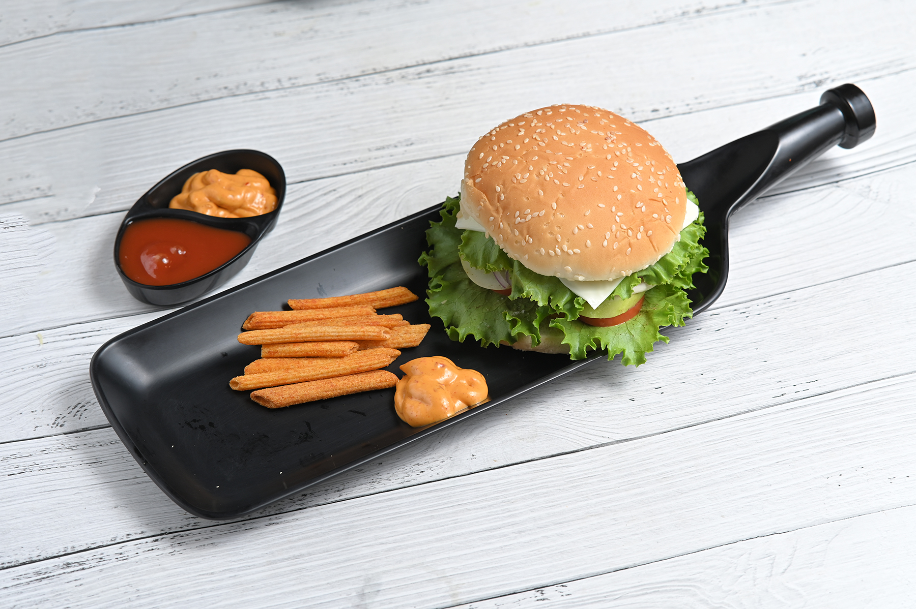 Crispy Veg Cheese Burger